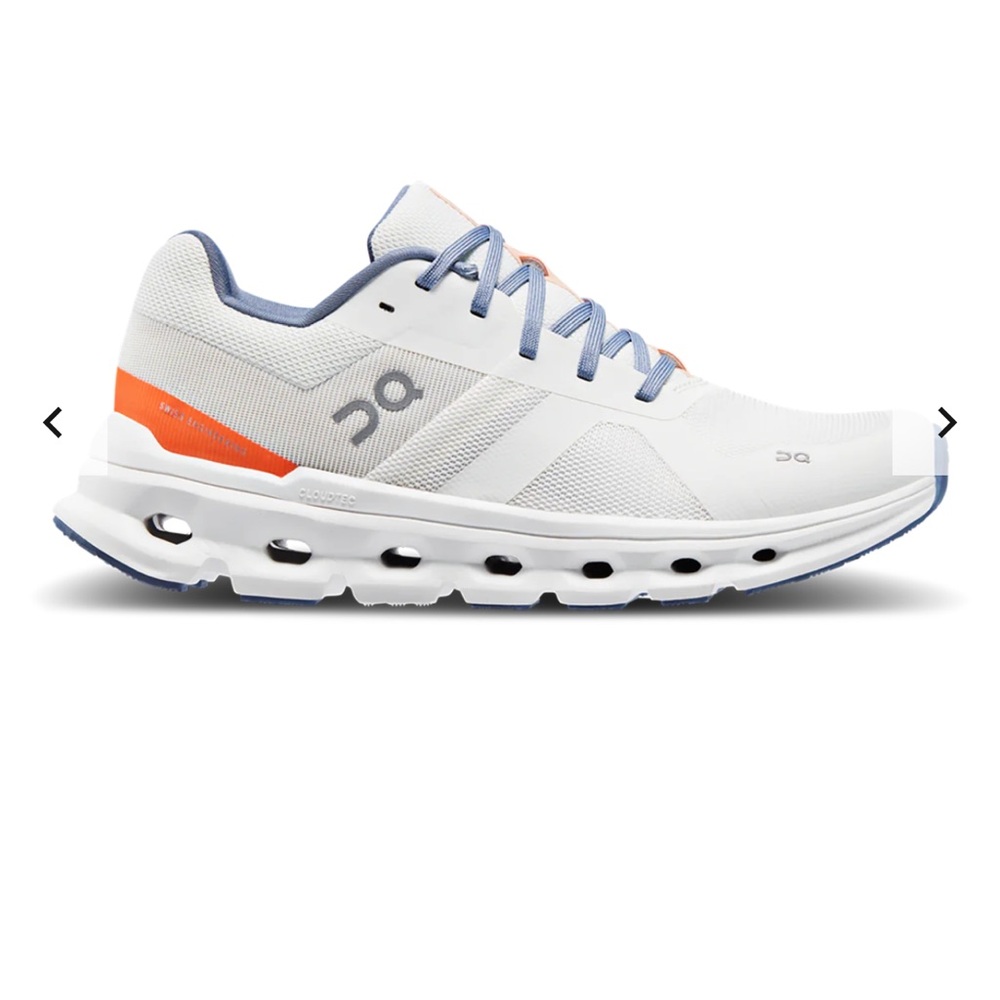 On cloudrunner in white size 9 - worn but still have life